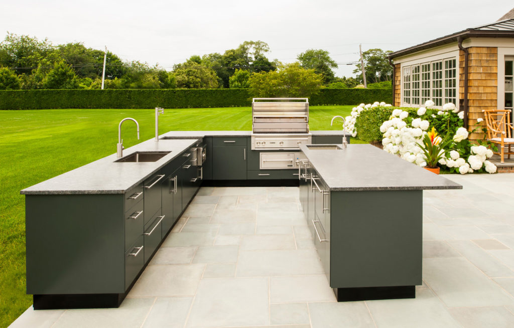 large outdoor kitchen