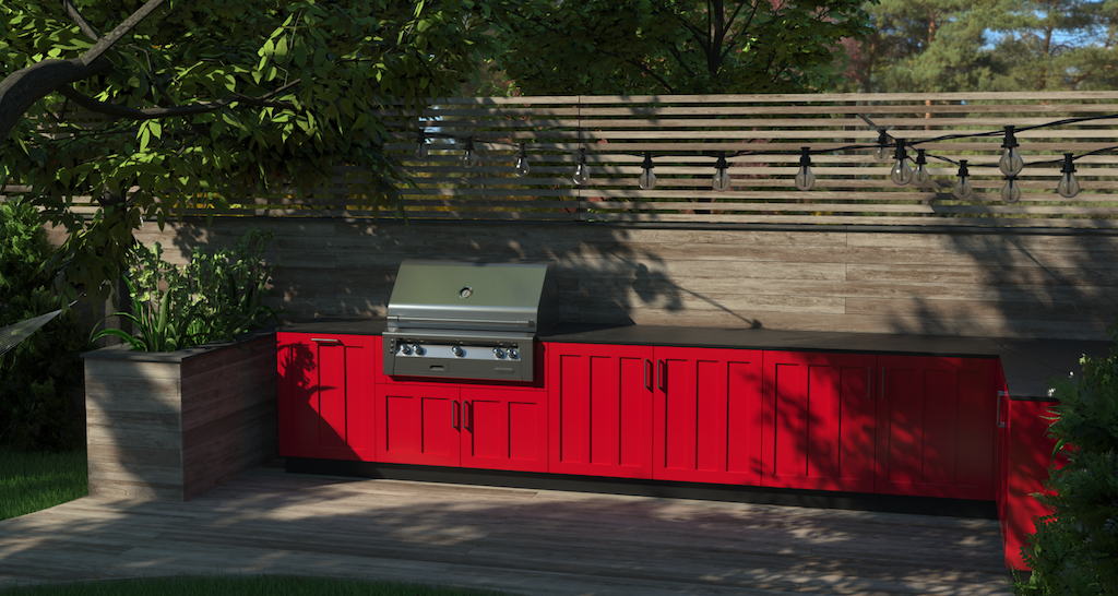 outdoor kitchen material - stainless steel